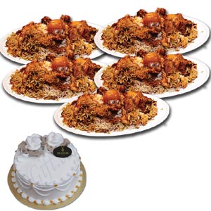 Kachchi Biryani with Cake-5 Person(Full Plate)