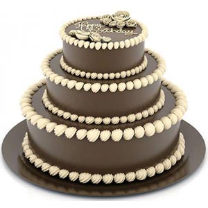 Swiss - 10 Pounds Chocolate 3 step Cake