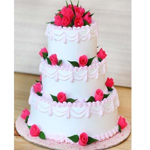 Swiss - 12 Pounds 3 Step Vanilla cake