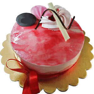 Half Kg Strawberry Mousse Cake