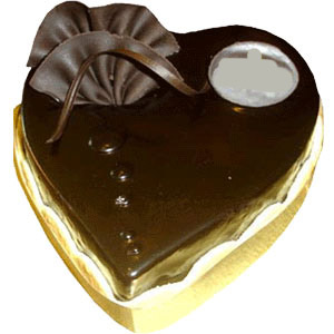 2 pounds Heart Shaped Chocolate Cake