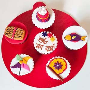 (0001) Boishakhi Cupcake Set (6pcs)