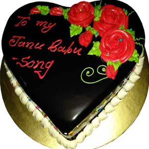 2.2 Pounds Special Chocolate Heart shape Cake 