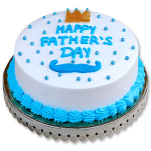 1 Pound Vanilla Round Shaped Customized Cake