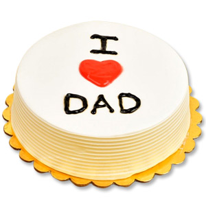 1 Pound Round Vanilla Customized Cake