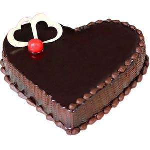 1 Pound heart shape chocolate Cake