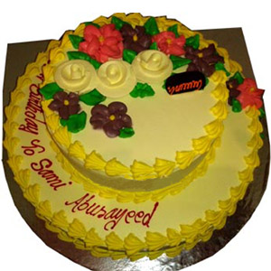 6.6 pounds Vanilla 2 Step cake