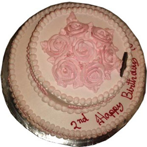6.6 pounds Vanilla 2 Step cake