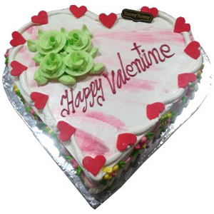 3.3 pounds Vanilla Heart Cake