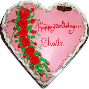 3.3 pounds Vanilla Heart Cake