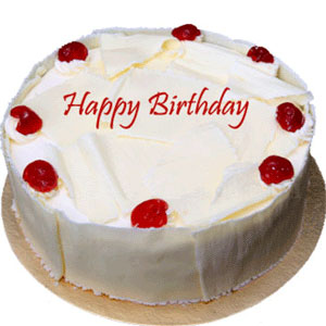 1 Pound White Forest Round Cake