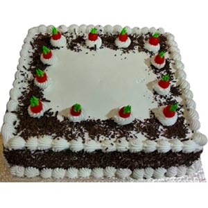 Swiss - 2.2 Pounds Black Forest Square Cake