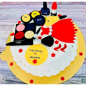 2 Pounds make up theme cake