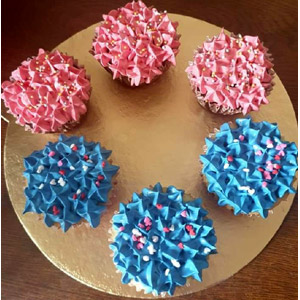 6 pcs vanilla flavor cup cake