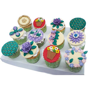 Floral pattern Cupcake for mom