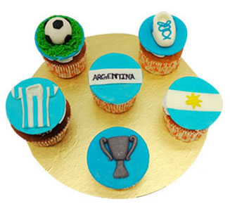 Argentina designed FIFA cupcake