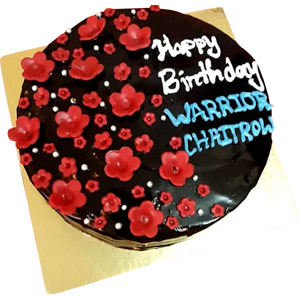 1 Pound Round Shape Chocolate Cake 