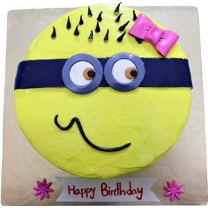 1 Pound Emoji Round Shape Cake