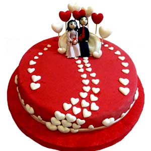 (009) 2 Pounds fondant Cake