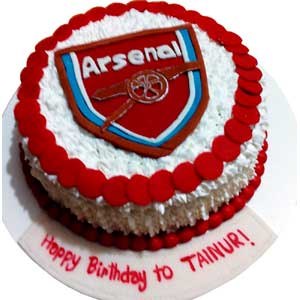 (35) 2 Pounds Arsenal Fondant Cake
