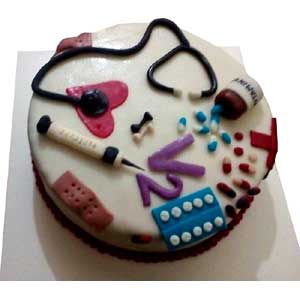 (45) 2 Pounds Fondant Doctor Cake