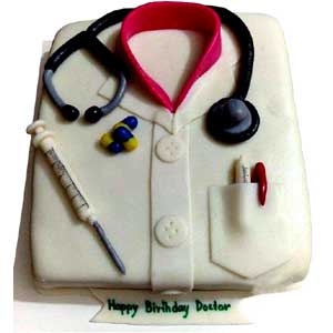 (47) 2 Pounds Fondant Doctor Cake