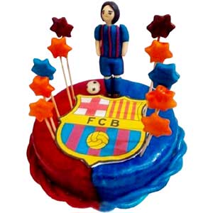 (50) 2 Pounds FCB Fondant Round Cake