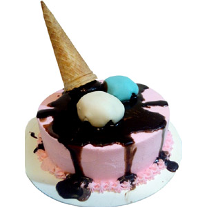 (56) 1 Pound Fondant Ice Cream Cake