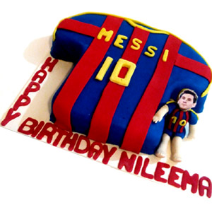 (58) 2 Pound Fondant Jarsey Cake 