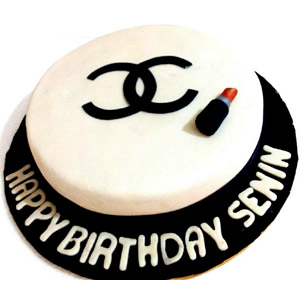 (60) 2 Pounds Logo Fondant Round Cake