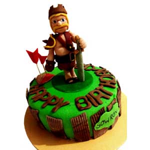 (21) 2 Pound Fondant Round Shape Cake