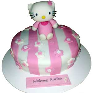 (22) 2 pound fondant round shape cake