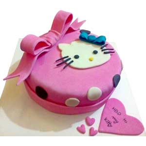 (26) 2 pound fondant round shape cake