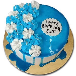 1 Pound Round Shape Vanilla Cake