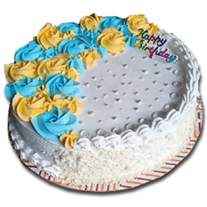 1 Pound Round Shape Vanilla Cake