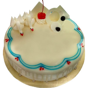 Swiss - Half Kg Vanilla Round Cake