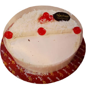 (03) Half kg white forest Round Cake with Cherry 