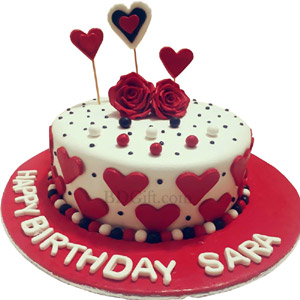 (10) 1 pound fondant Red velvet cake