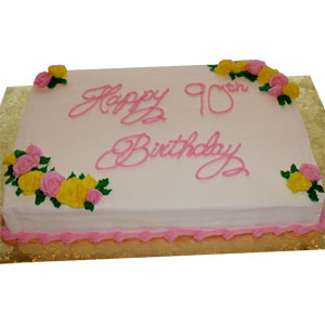 4.4 pounds vanilla square shape cake