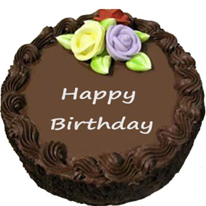 2.2 pounds chocolate round shape cake