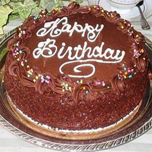 2.2 pounds chocolate round shape cake