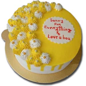 1 Pound Round Shape Vanilla Cake