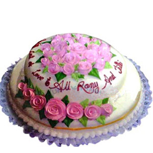 6.6 pounds Vanilla 2 Step cake
