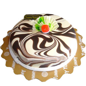 Half kg Marble round shape cake  