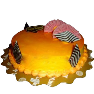 Half kg Musk Melon round shape cake