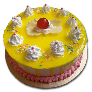 1 Pound Round Shape Vanilla Cake