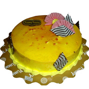 Half kg Mango round shape cake