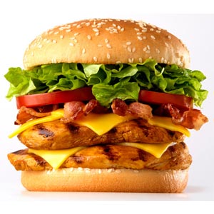 (11) Double Decker Chicken Burger
