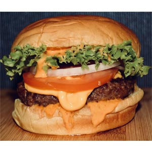 (13) Chicken Cheese Blast Burger