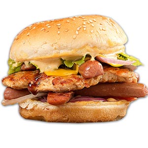 (09) Chicken W/ Sausage Burger